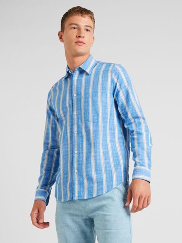 Samsøe Samsøe Regular fit Skjorta 'Liam' i blå: framsida