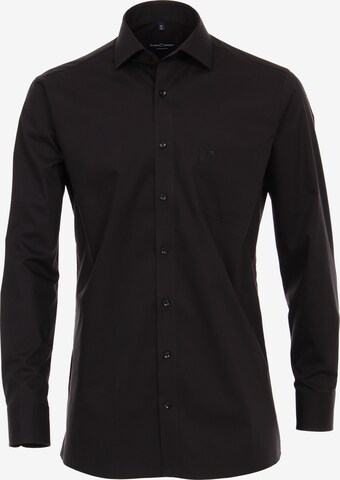 CASAMODA Button Up Shirt in Black: front