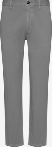 BOSS Tapered Cargo Pants in Grey: front