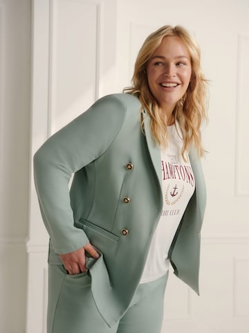 Guido Maria Kretschmer Curvy - Blazer 'Cassidy' em cinzento: frente