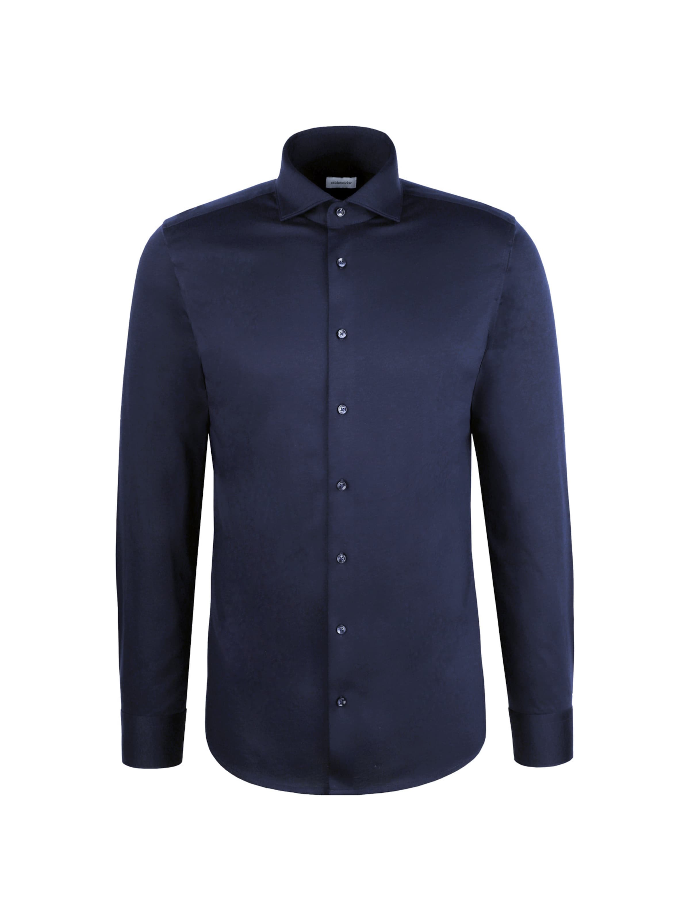 SEIDENSTICKER Slim Fit Businesshemd in Blau: Vorderseite