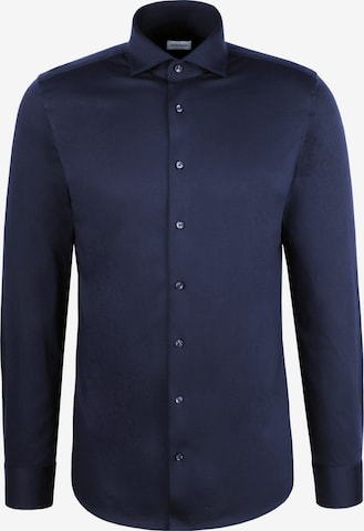 SEIDENSTICKER Slim Fit Businesshemd in Blau: Vorderseite