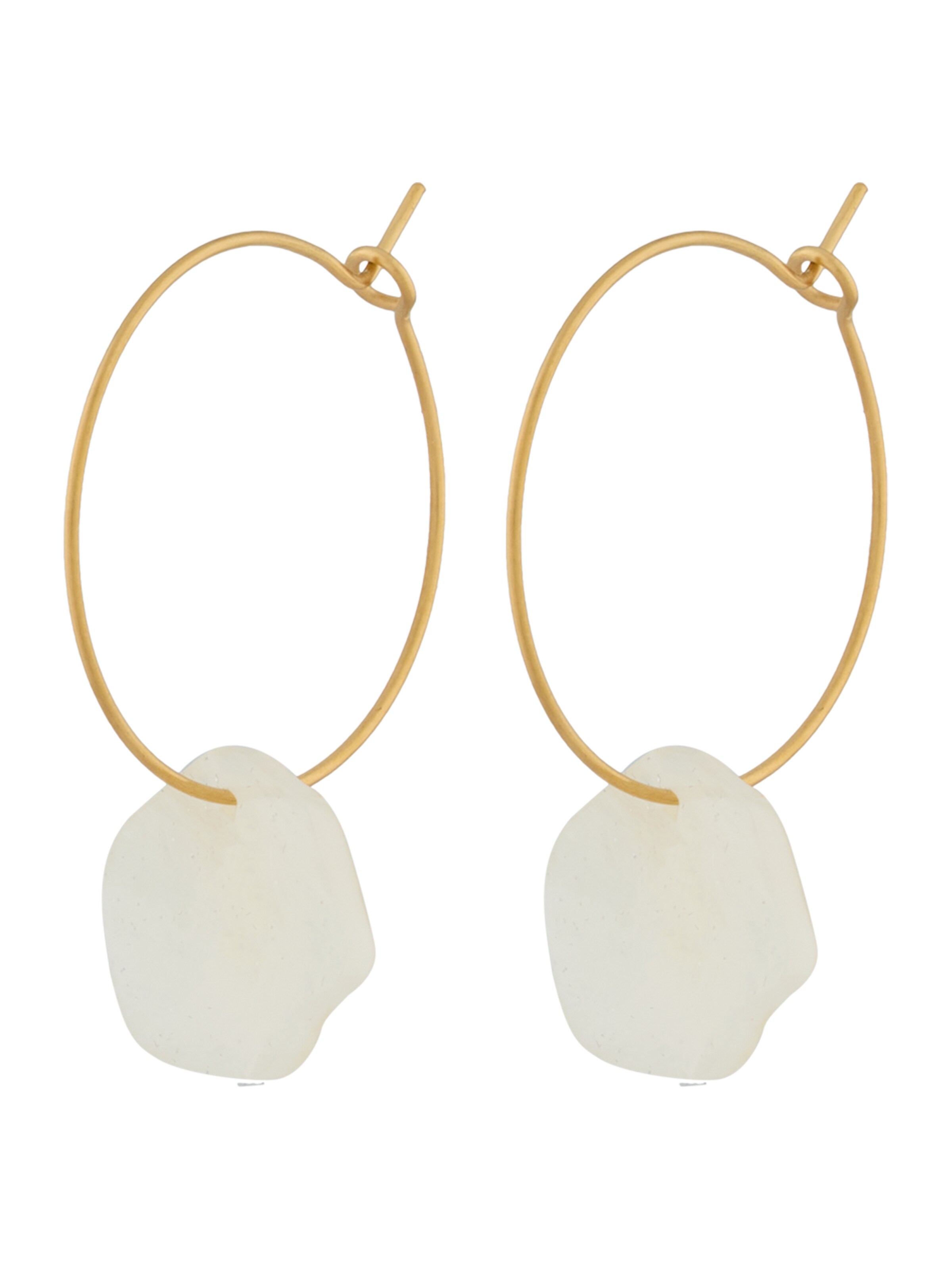 Boucles d'oreilles 'Alice' Fräulein Wunder en or : devant