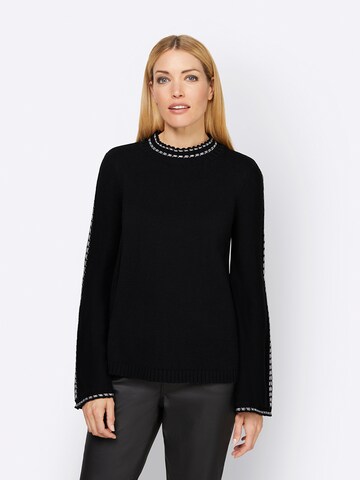 Pull-over heine en noir : devant