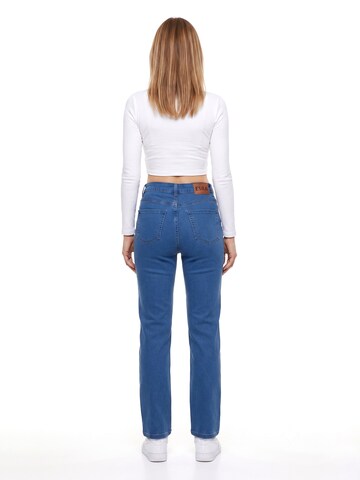 ESRA Regular Jeans 'Straight Leg Jeans aus extra weicher Baumwolle'‌‌‌‌‌‌‌‌ in Blau