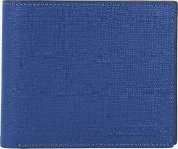 Davidoff Geldbörse Leder 11,5 cm in Blau: predná strana