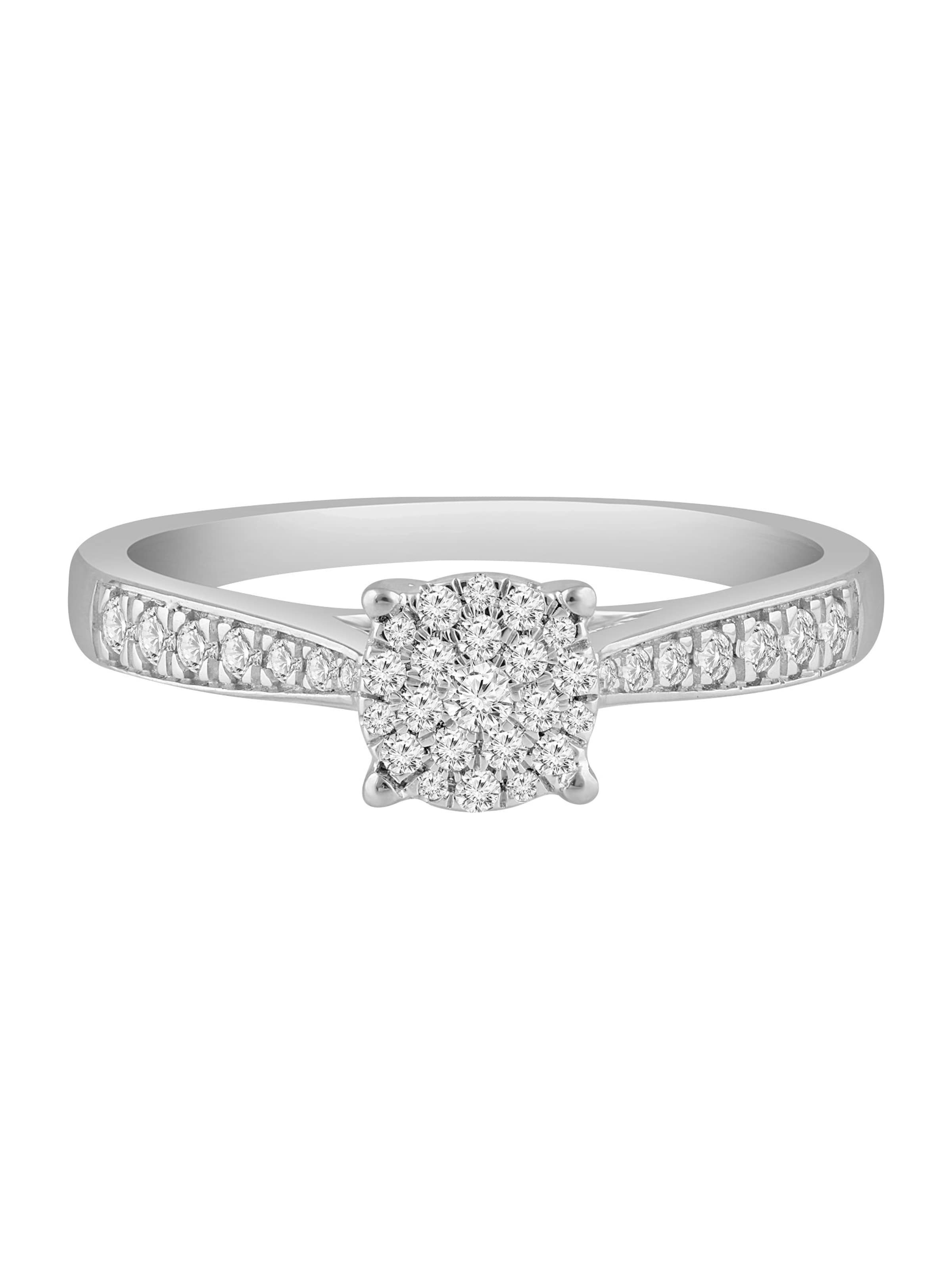 Diamant Exquis Ring in Silver: front