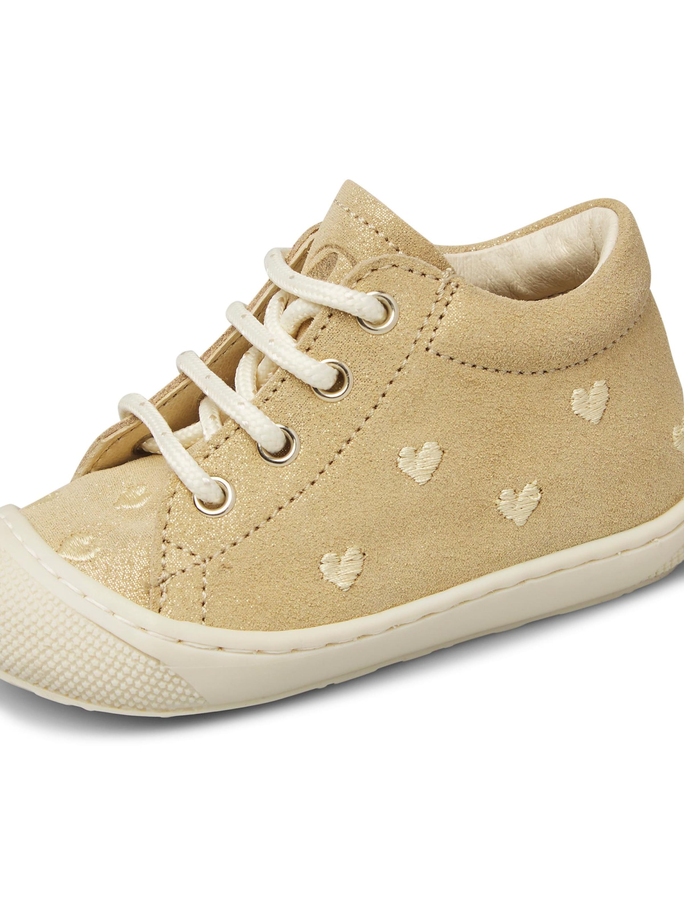 NATURINO Sneaker 'COCOON EMBR.HEARTS'‌‌ in Gold