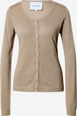 minus Knit Cardigan 'Laura' in Brown: front