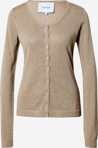 Cardigan 'Laura' minus en marron : devant