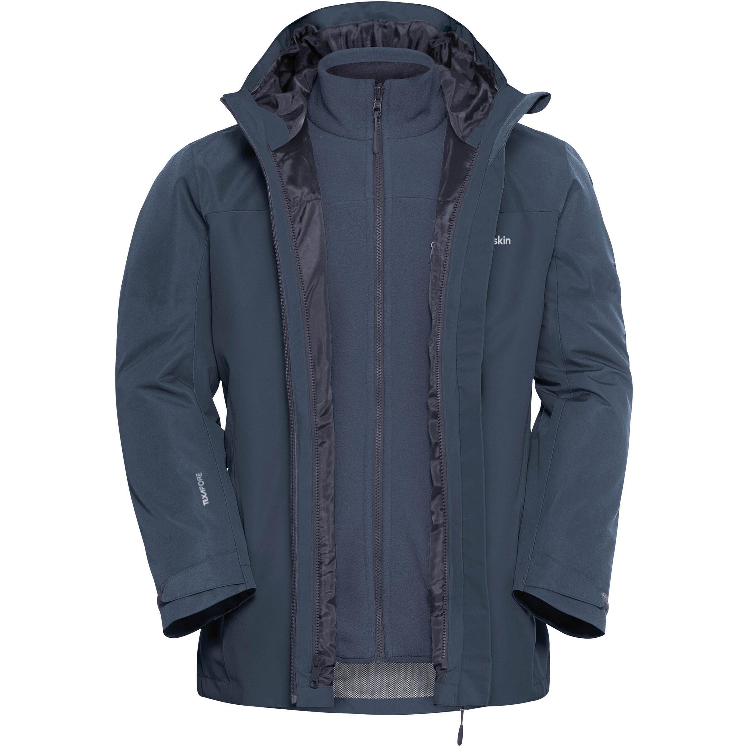 JACK WOLFSKIN Outdoor jacket 'Taubenberg' in Blue: front