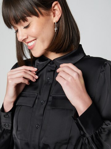 Guido Maria Kretschmer Women Shirt Dress 'Josefin' in Black