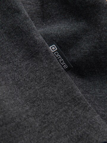 Ombre Shirt in Schwarz