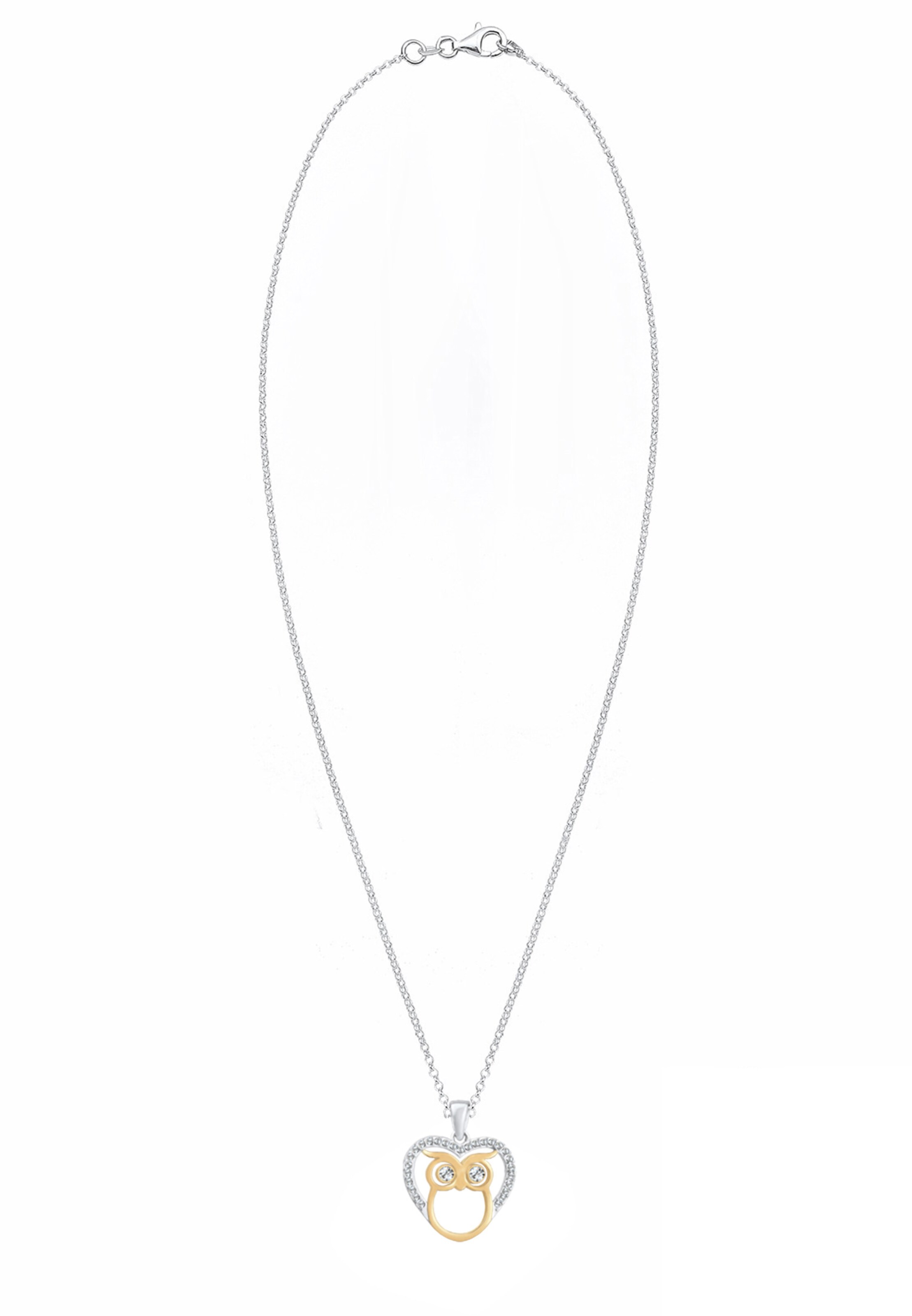 ELLI Halskette 'Eule' in Silber