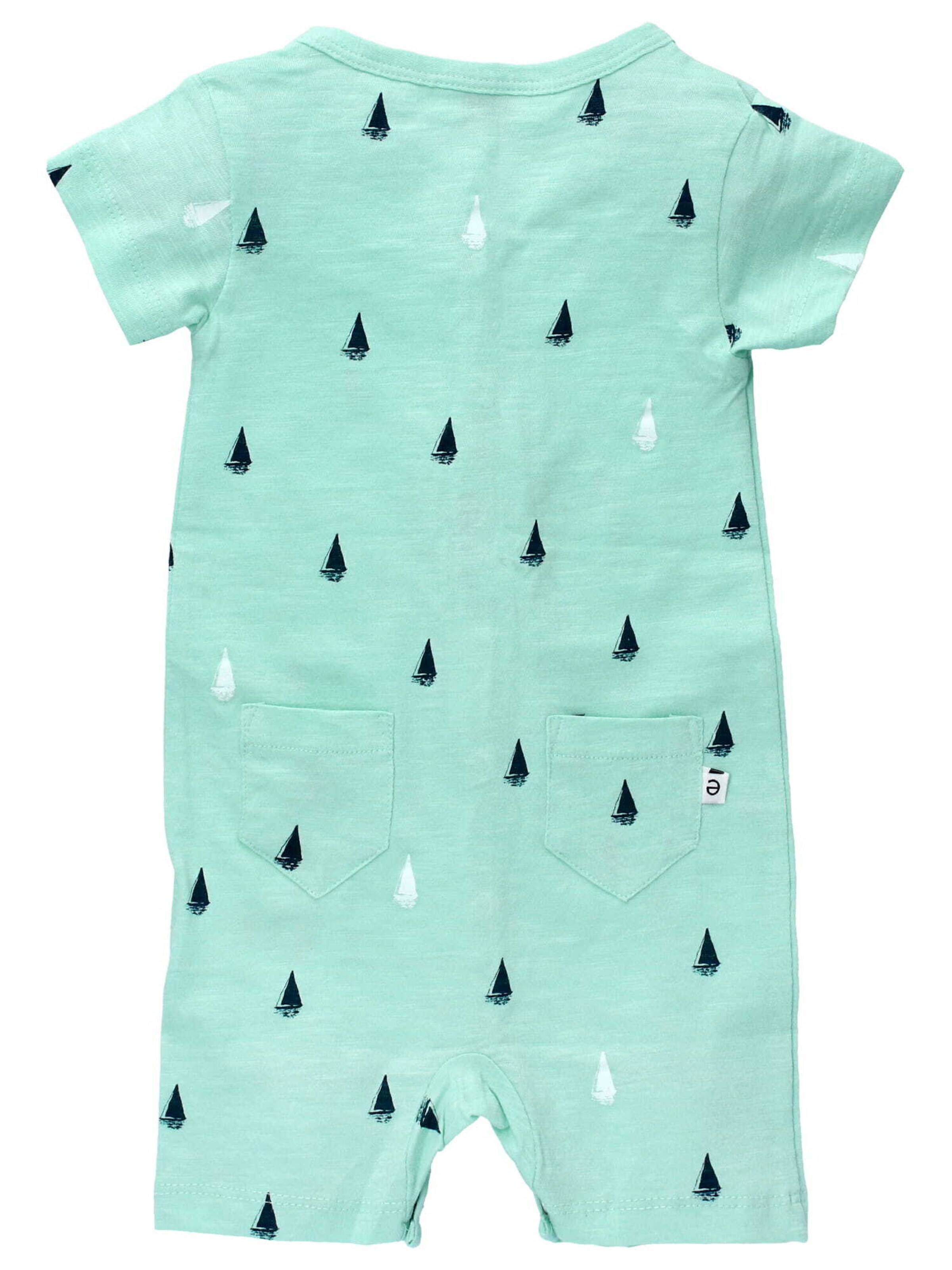 Ebbe Romper/Bodysuit 'Sea' in Green