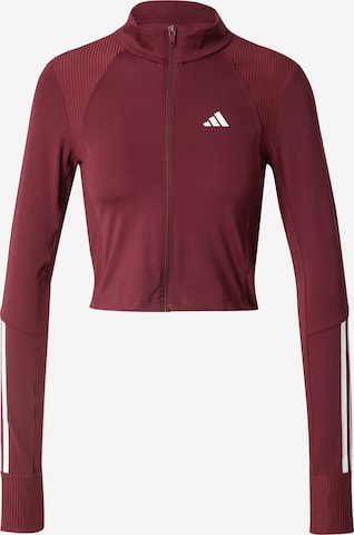 ADIDAS PERFORMANCE Sportsweatjacke 'Hyperglam' in Rot: Vorderseite