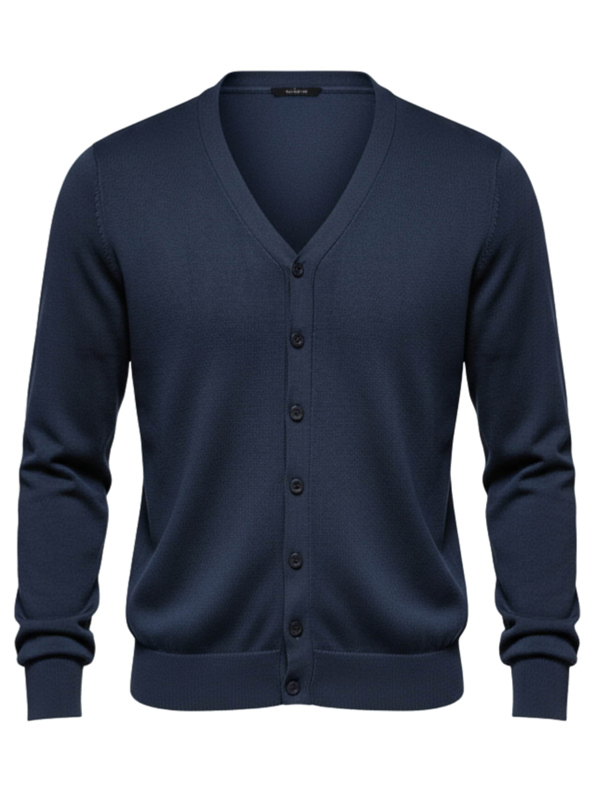 Ombre Knit cardigan in Blue: front