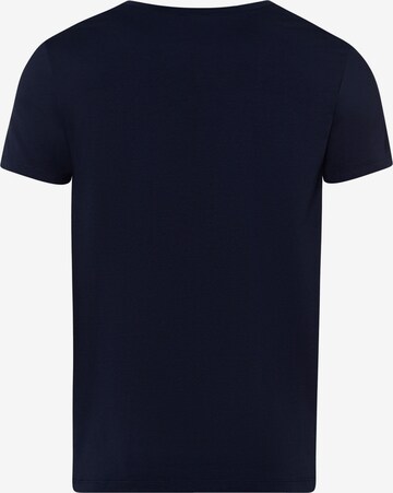 Hanro V-Shirt ' Cotton Superior ' in Blau
