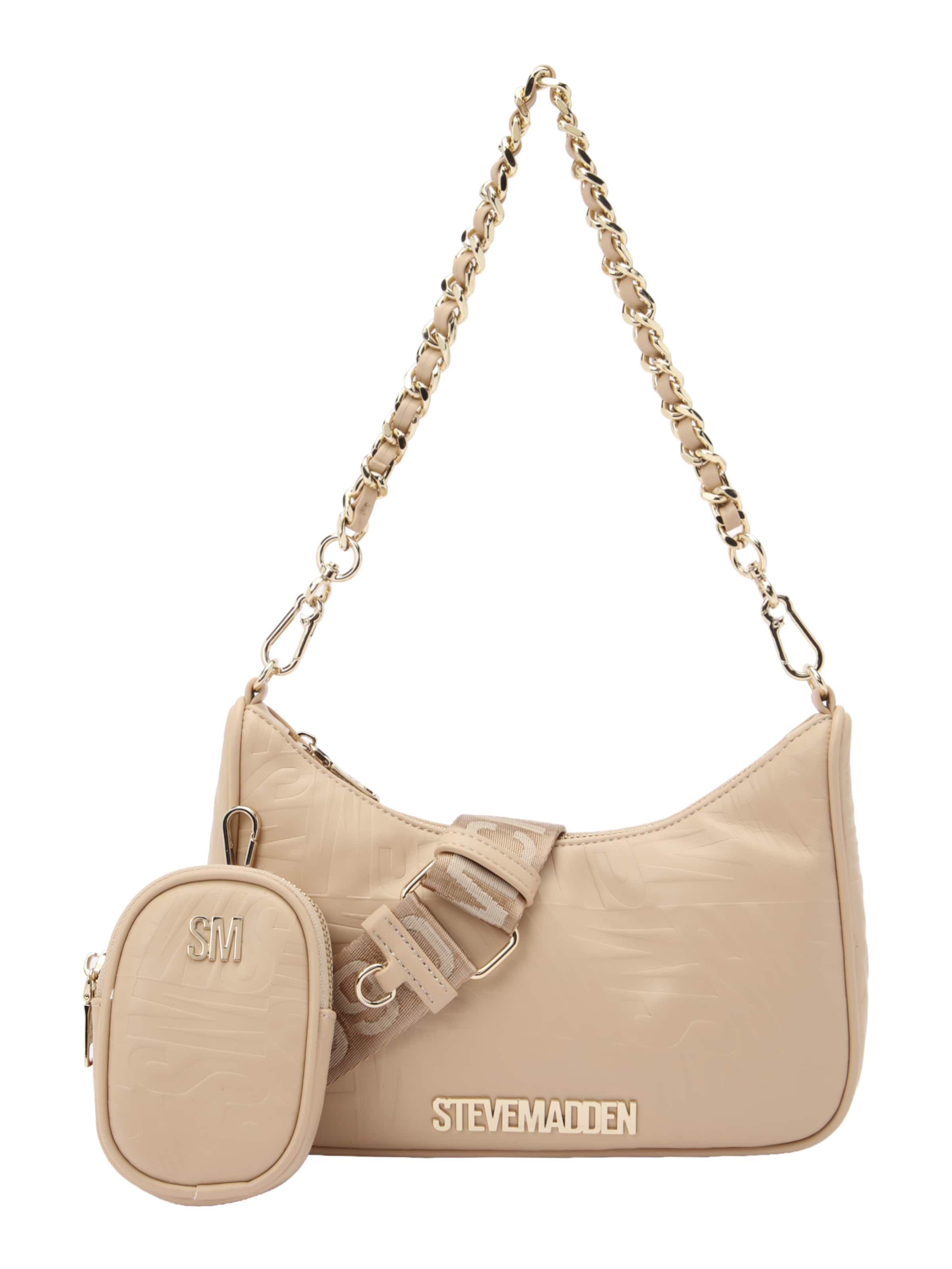 STEVE MADDEN Shoulder Bag 'Btwistie' in Beige: front