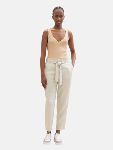 TOM TAILOR DENIM Regular Trousers in Beige