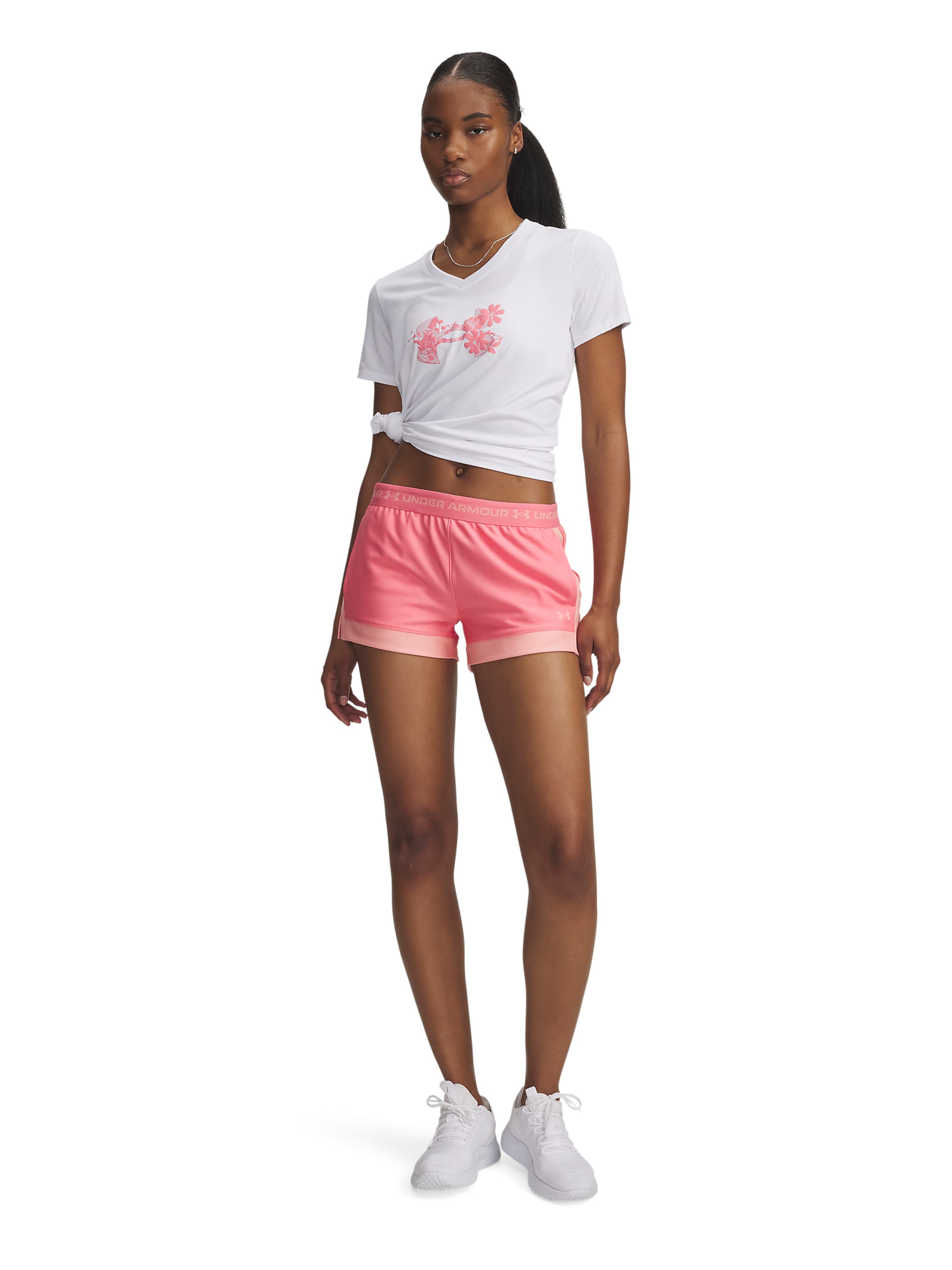 UNDER ARMOUR Skinny Sports trousers in Pink