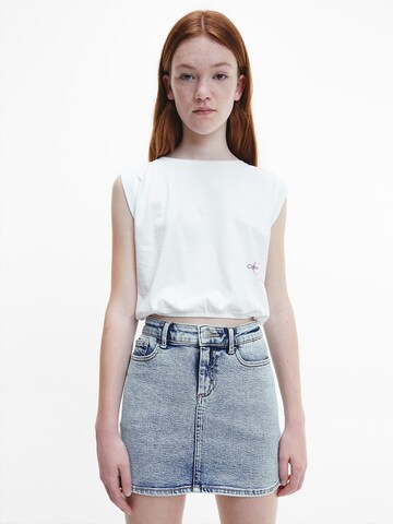 Calvin Klein Jeans - Camiseta en blanco: frente