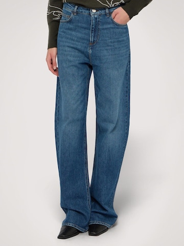Wide Leg Jean Trussardi en bleu : devant