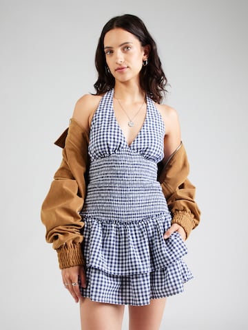 HOLLISTER Коктейльное платье в Синий: спереди