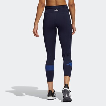 ADIDAS SPORTSWEAR Skinny Sportsbukse i blå