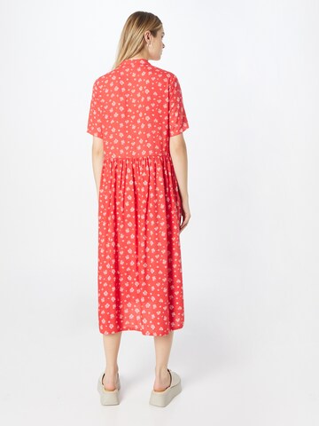 Monki Shirt Dress in Red