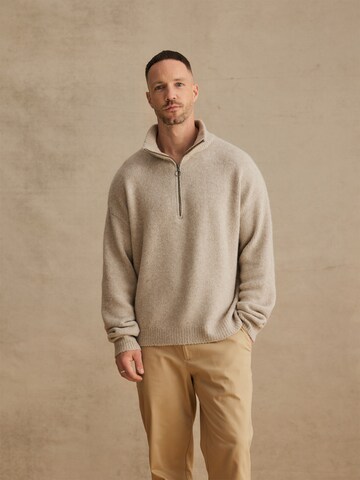 DAN FOX APPAREL Pullover 'Marek' in Beige: predná strana