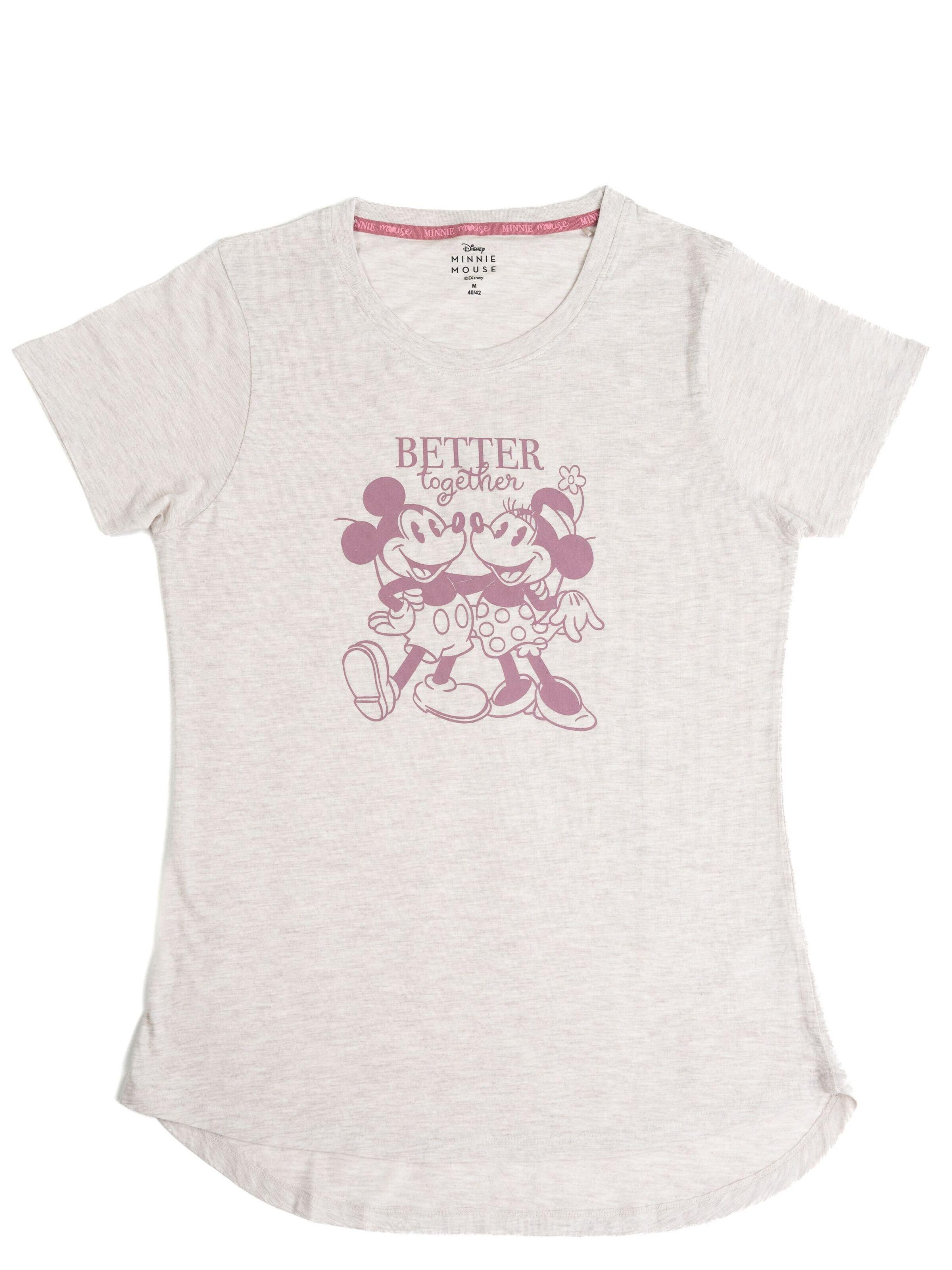 Disney Minnie Mouse Shirt 'Better together'‌‌‌‌‌‌‌‌ in Beige