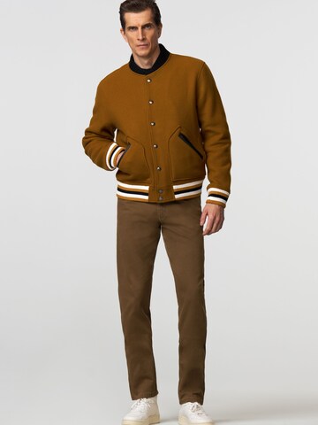 MEYER Slim fit Chino Pants 'Dublin' in Brown