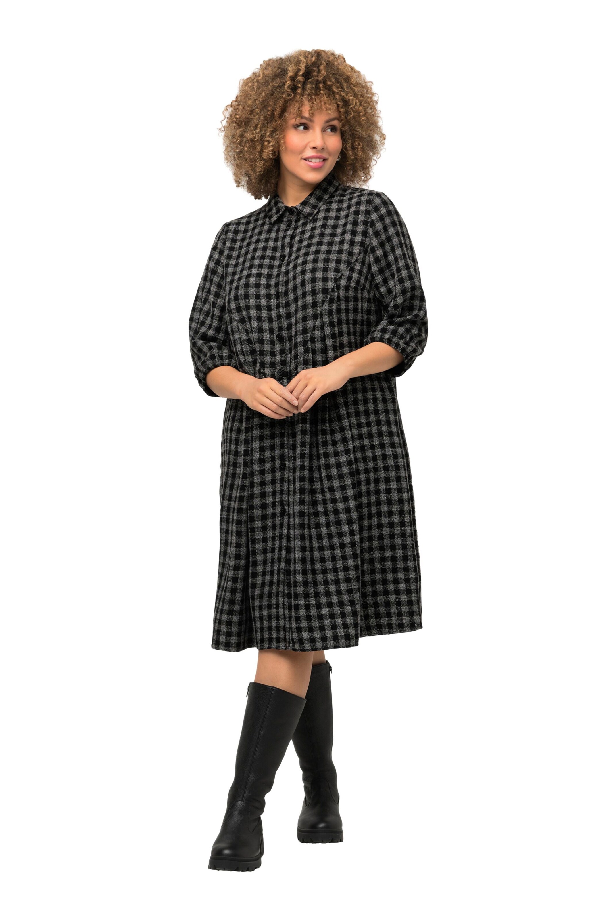 Robe-chemise Ulla Popken en noir