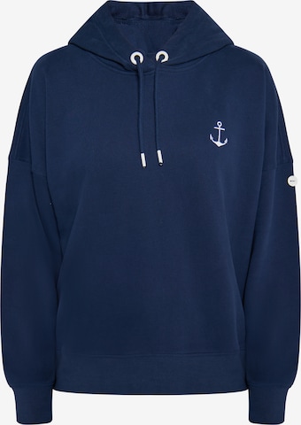 DreiMaster Maritim Sweatshirt 'Eissegler' in Blauw: voorkant