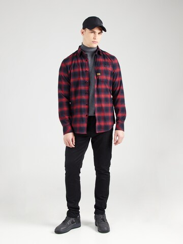 G-STAR Slim Fit Hemd 'Bristum 2.0' in Rot