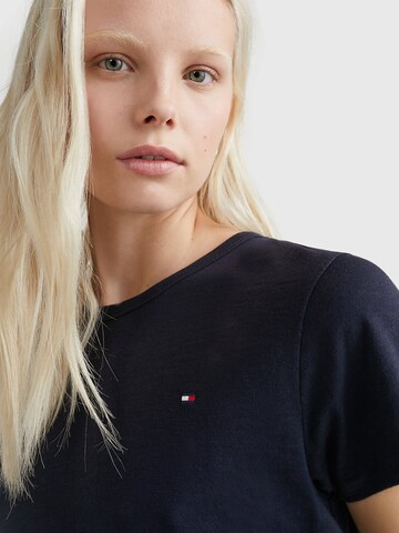 TOMMY HILFIGER Póló '1985 Slim Slub' - kék