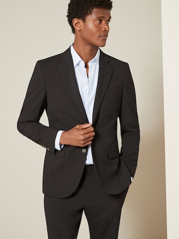 Coupe slim Veste de costume 'Motion Flex' Next en marron : devant