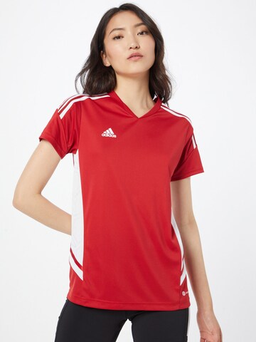 T-shirt fonctionnel 'Condivo 22' ADIDAS SPORTSWEAR en rouge : devant