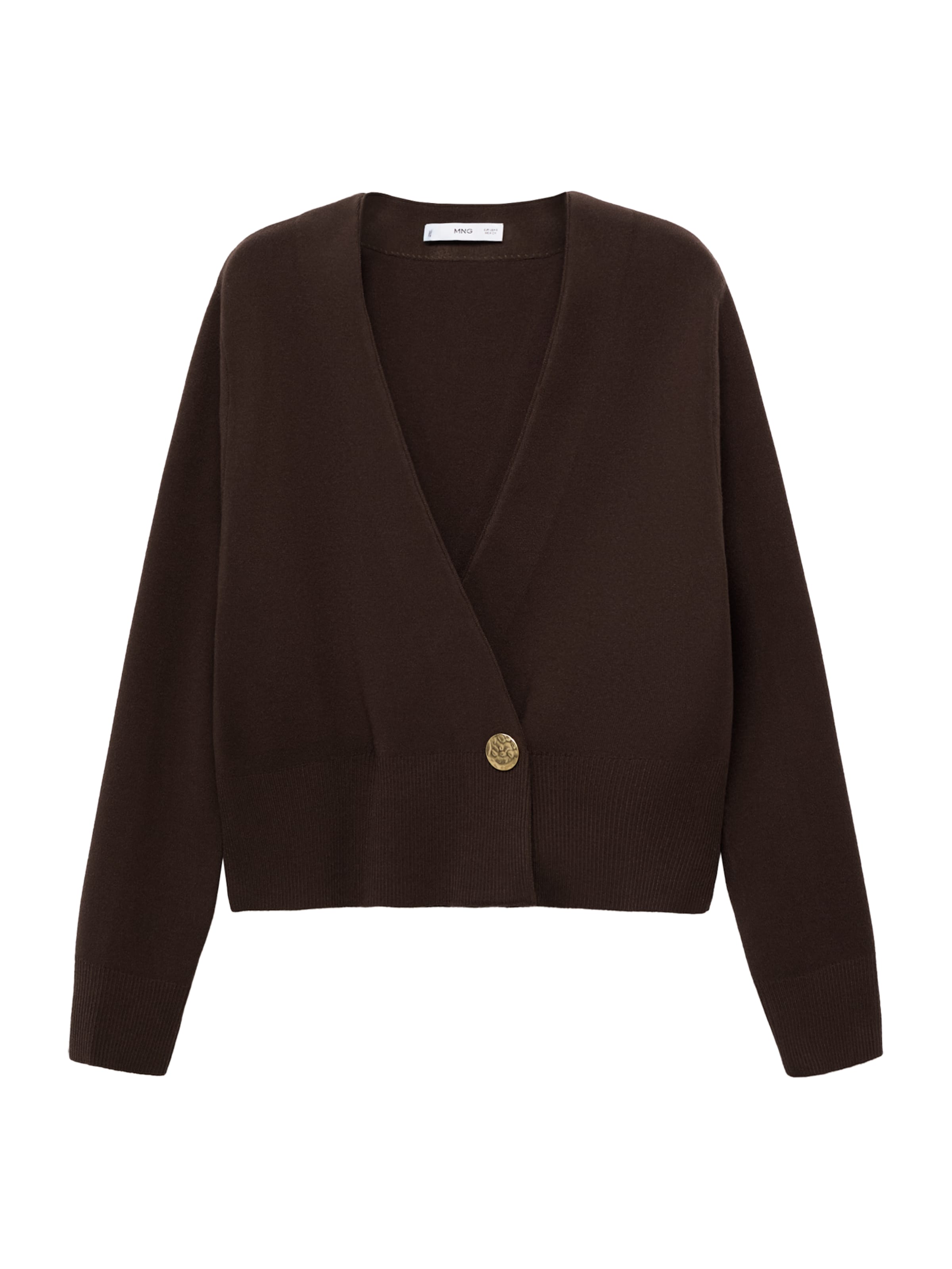 Geacă tricotată &#x27;ANITA&#x27; de la MANGO pe maro: față