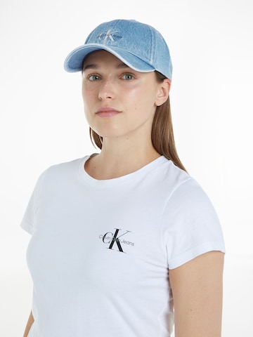 Calvin Klein Jeans Cap in Blue: front