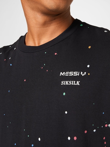 melns SikSilk T-Krekls