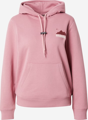 NAPAPIJRI Sweatshirt 'ROPE' i rosa: framsida