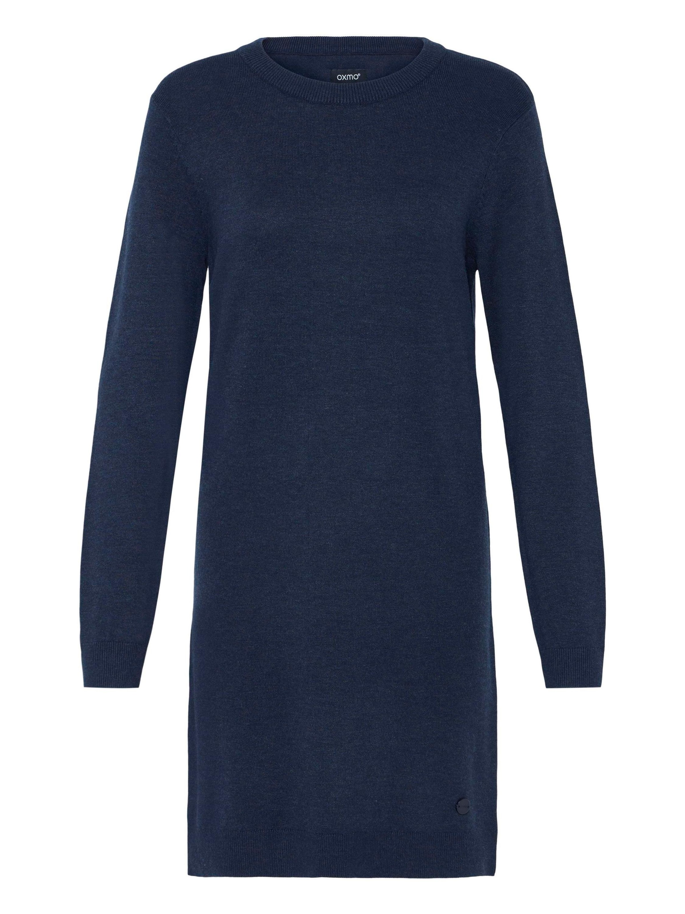 Oxmo - Vestido de malha ' OXAIDA ' em azul: frente