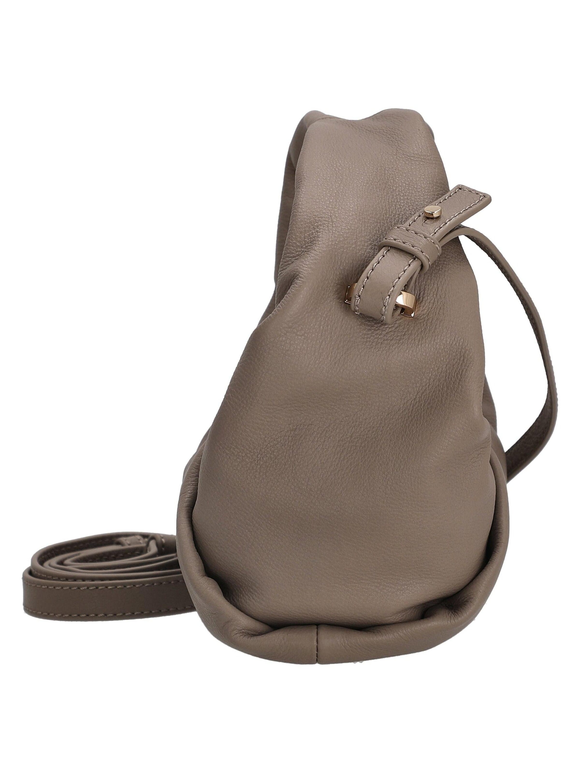 Les Visionnaires Umhängetasche 'Greta Mini Essential Soft Grainy'‌‌‌ in Grau