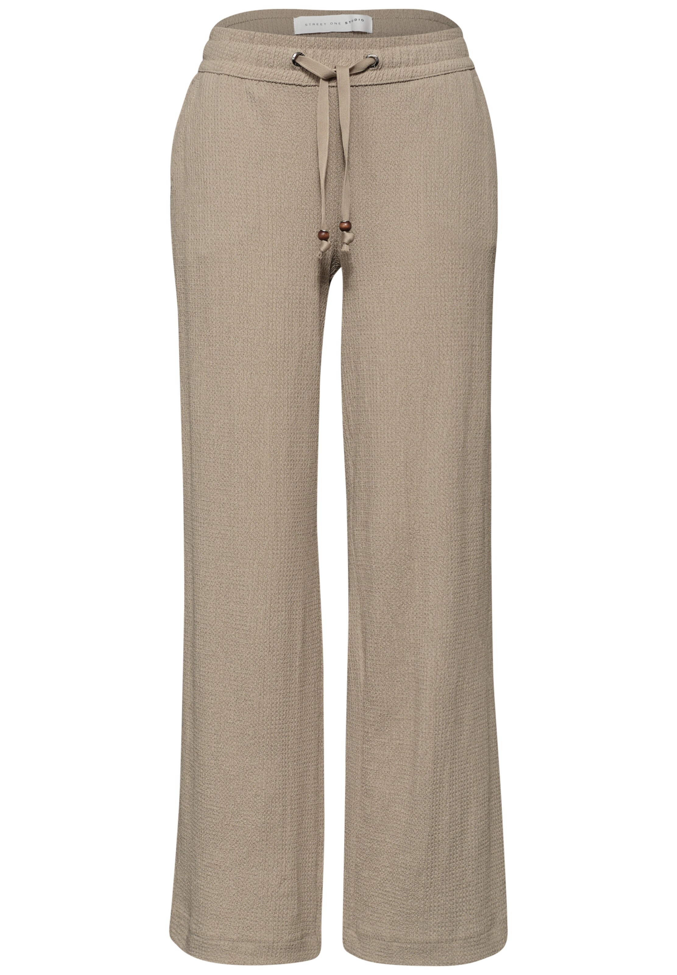 Street One Studio Loosefit Hose in Beige: Vorderseite