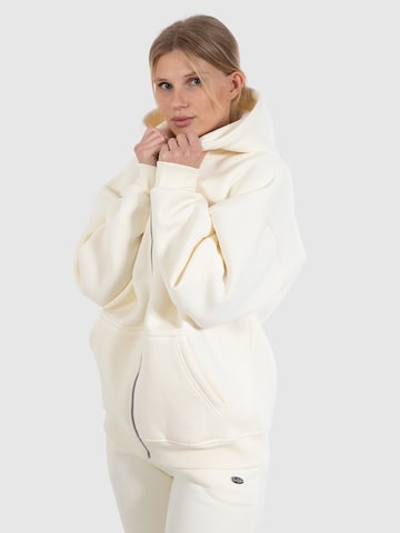 Smilodox Zip-Up Hoodie 'Amora' in Beige