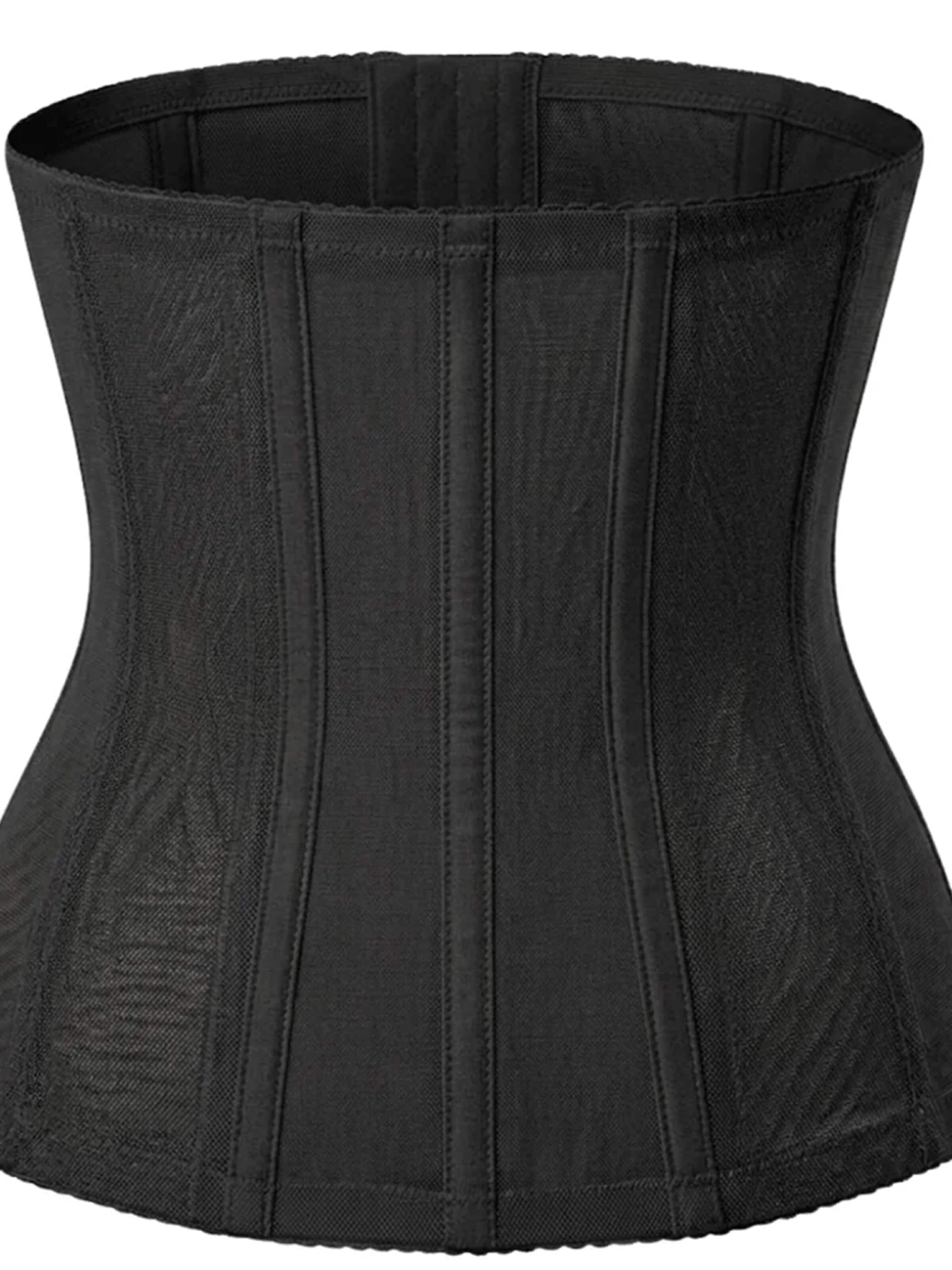 Shapetape Korsetlijfje 'Waist Trainer Korset met 4 rijen haakjes' in Zwart