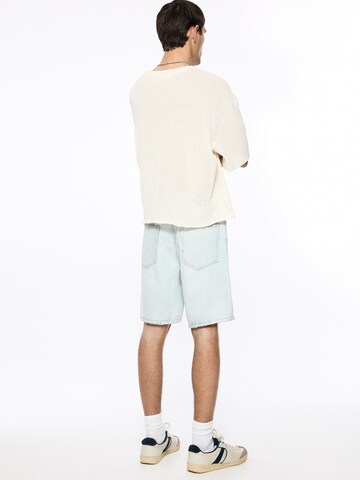 Pull&Bear Loosefit Jeans in Blauw