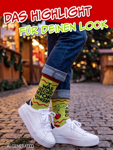 The Grinch Socken 'Twas the night before Grinchmas'‌ in Grün
